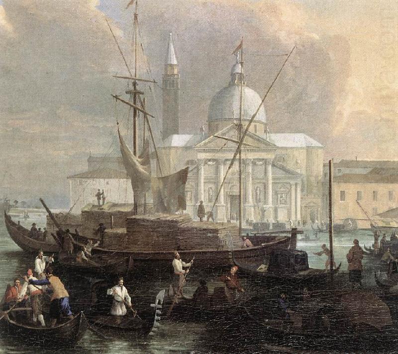 The Sea Custom House with San Giorgio Maggiore (detail) fg, CARLEVARIS, Luca